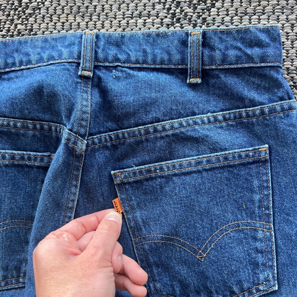 Vintage Levi's 506 Jeans Mens 32x30 Blue Straight Leg Orange Tab Denim 90s - Picture 3 of 7